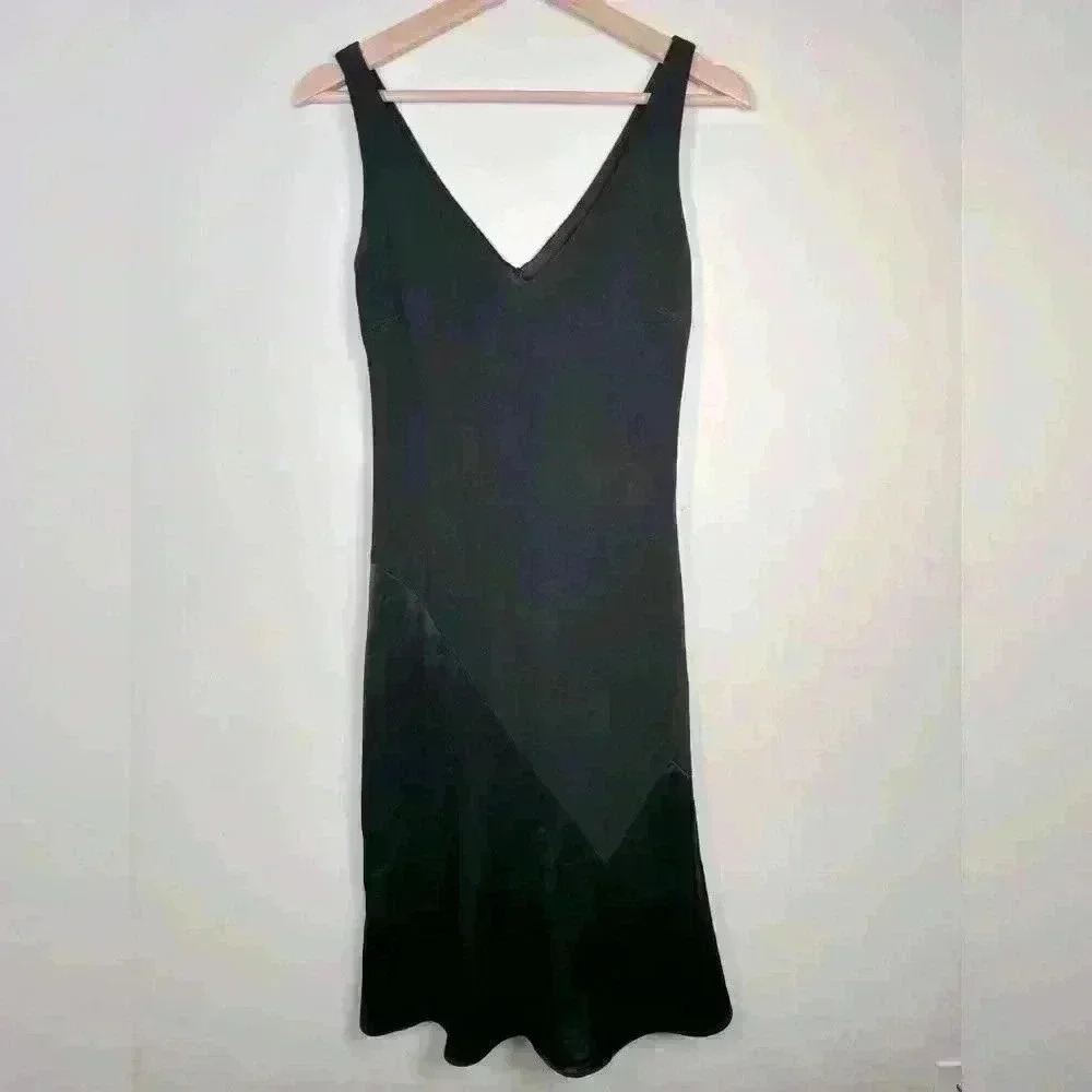 DAVID MEISTER Sleeveless Black Cocktail Fitted Dress NYE Holiday Evening LBD